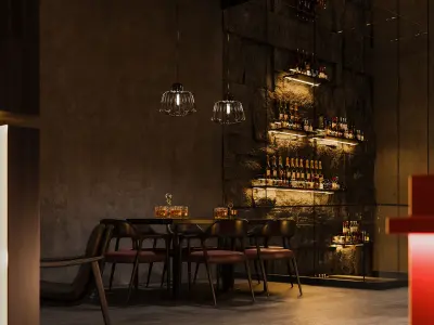 night bar 3d model 3D model