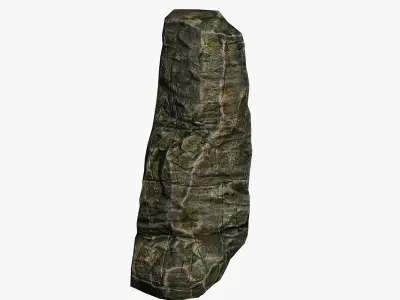 Cliff camouflage rock Low-poly 3D model