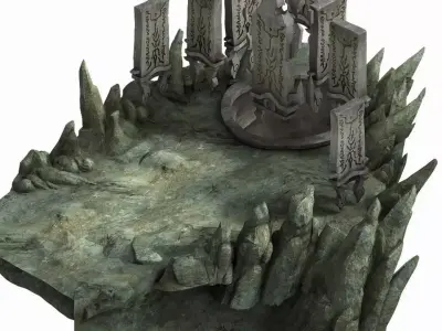 Magic Palace - Mountain 02 3D model