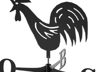 Weathervane Rooster 3D model