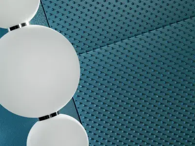 Seamless Deep Teal Ceramic Wall Tile  Texture