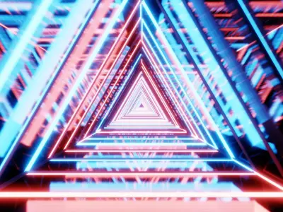 Infinite Tunnel Illusion Low-poly 3D model