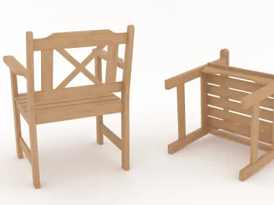 Outdoor Garden Chair 3D model