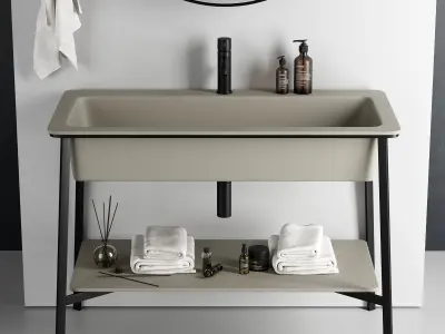 Ceramica Cielo Catino Rettangolare Washbasin  3D model