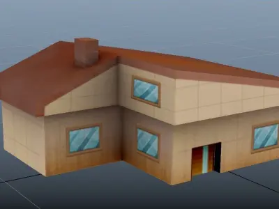 HOUSE PACK Low-poly 3D model