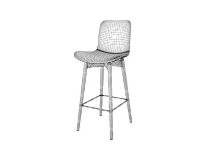 Langue Bar Stool 3D model
