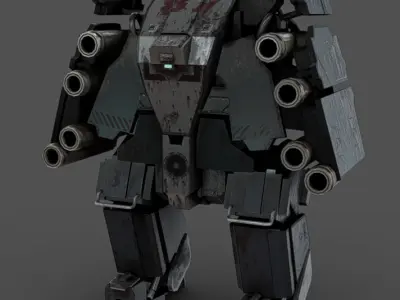 Mech 24 - Read Description Low-poly 3D model