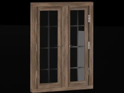 Wooden windows 3D model order