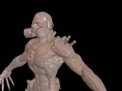 Mutant1 high poly zbrush project 3D model