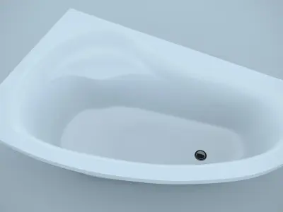 Bathroom furnishing elements mix  Low-poly 3D model