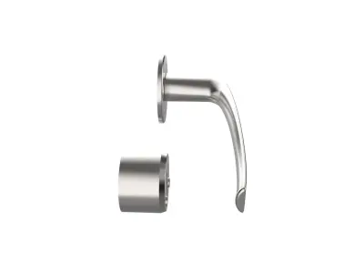 Door handle and lock 3D model