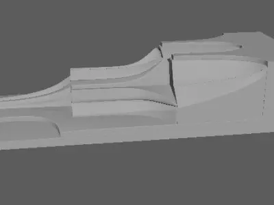 pilaster train track 3D model