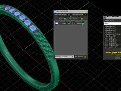 Light Minimalist Diamond Ring 3D print model