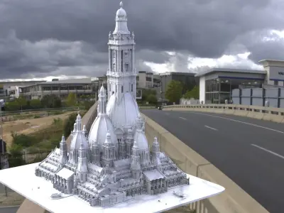 Palace eastern fantasy Tower of the gods 3D model