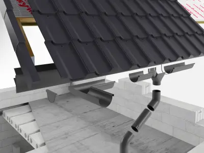 Building construction 3D model