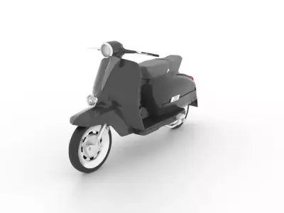 VESPA scooter Low-poly 3D model