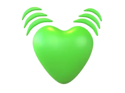 Beating Heart v1 005 Low-poly 3D model