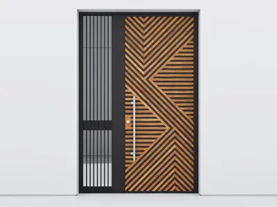 Aluminium door 246 3D model