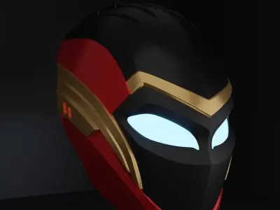 Iron Heart Mark II Helmet - Black Panther Wakanda Forever 3D model