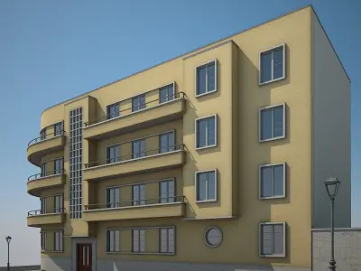 Apartment Building 15 3D model