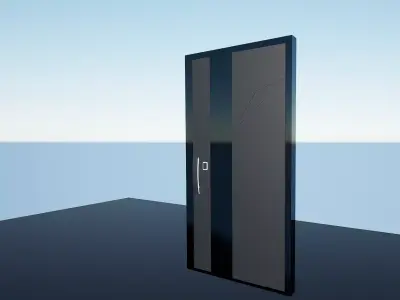 Door AX2 Low-poly 3D model