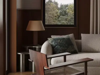 Modern livingroom 03 3D model