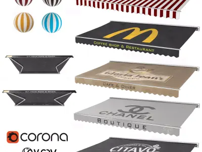 Awning collection vol02 3D model