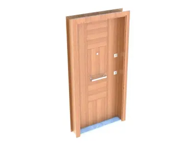 Apartment Door Low-poly 3D model