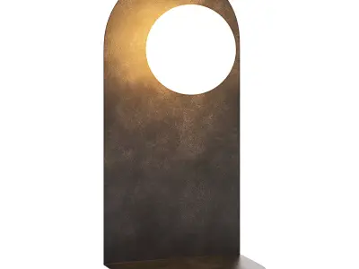 Wall Lamps Mapi with Shelf 3D model