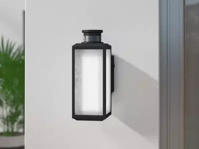 Altman Frosted Glass Outdoor Wall Lantern 3D model