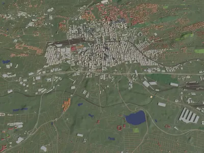 Johannesburg South Africa - city and urban 3D model