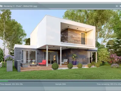 SCENE LUMION 11 AND ABOVE box house BY YOGA4ARCH  3D model