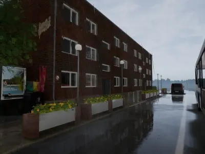 multi-storey building Low-poly 3D model