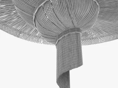 Terzani epoque chandelier 3D model