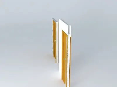 Scrigno sliding door a brick partition wall 70 to 125 or 100 Free 3D model