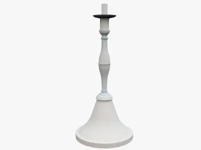 Candle Holder Low-poly 3D model 10