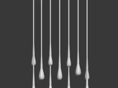 Teardrop Chandelier The Pour par Design Haus Liberty  3D model