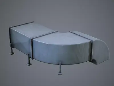 Air Conditioning Ducting HVAC Units Low-poly 3D model