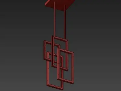FOYER square hanging from ceiling 3D model