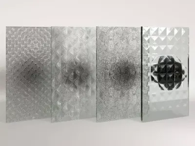 Fluted Glass  Texture