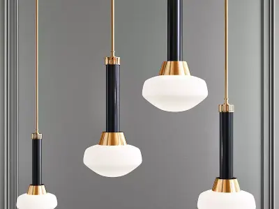 Pair of Stilnovo Pendants Low-poly 3D model