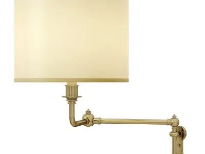 1stdibs Selection brass swing arm sconce Low-poly 3D model