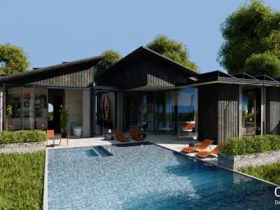 2026 Modern Modular House 10 for Blender Eevee and Cycles 3D model