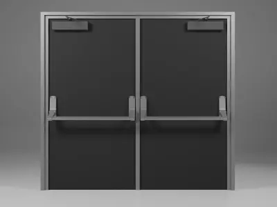 industrial door Free 3D model