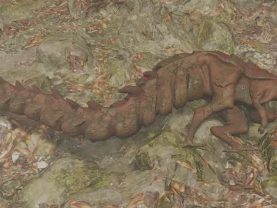 Alien Desert Low-poly 3D model