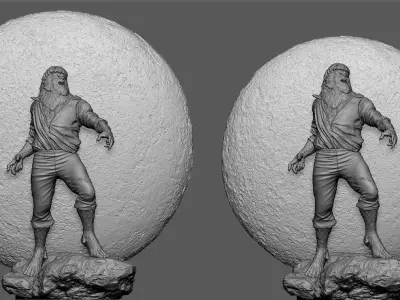 The Wolfman  3D print model