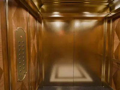 Mid-Century style Elevator Low-poly 3D model