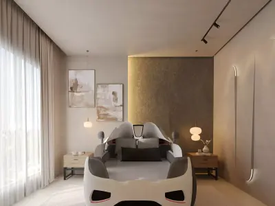 Modern Interior Assets Bundle 3D Model Pack