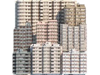 Hong Kong Building V3 3D Model Pack