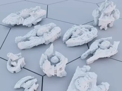 Twilight Imperium - Jol Nar - Custom Ships for 3D Printing 3D print model